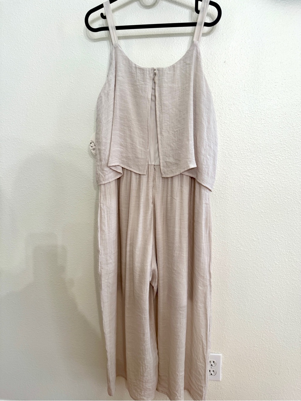NAIF Beige Sleeveless Wide-Leg Jumpsuit - Picture 7 of 7